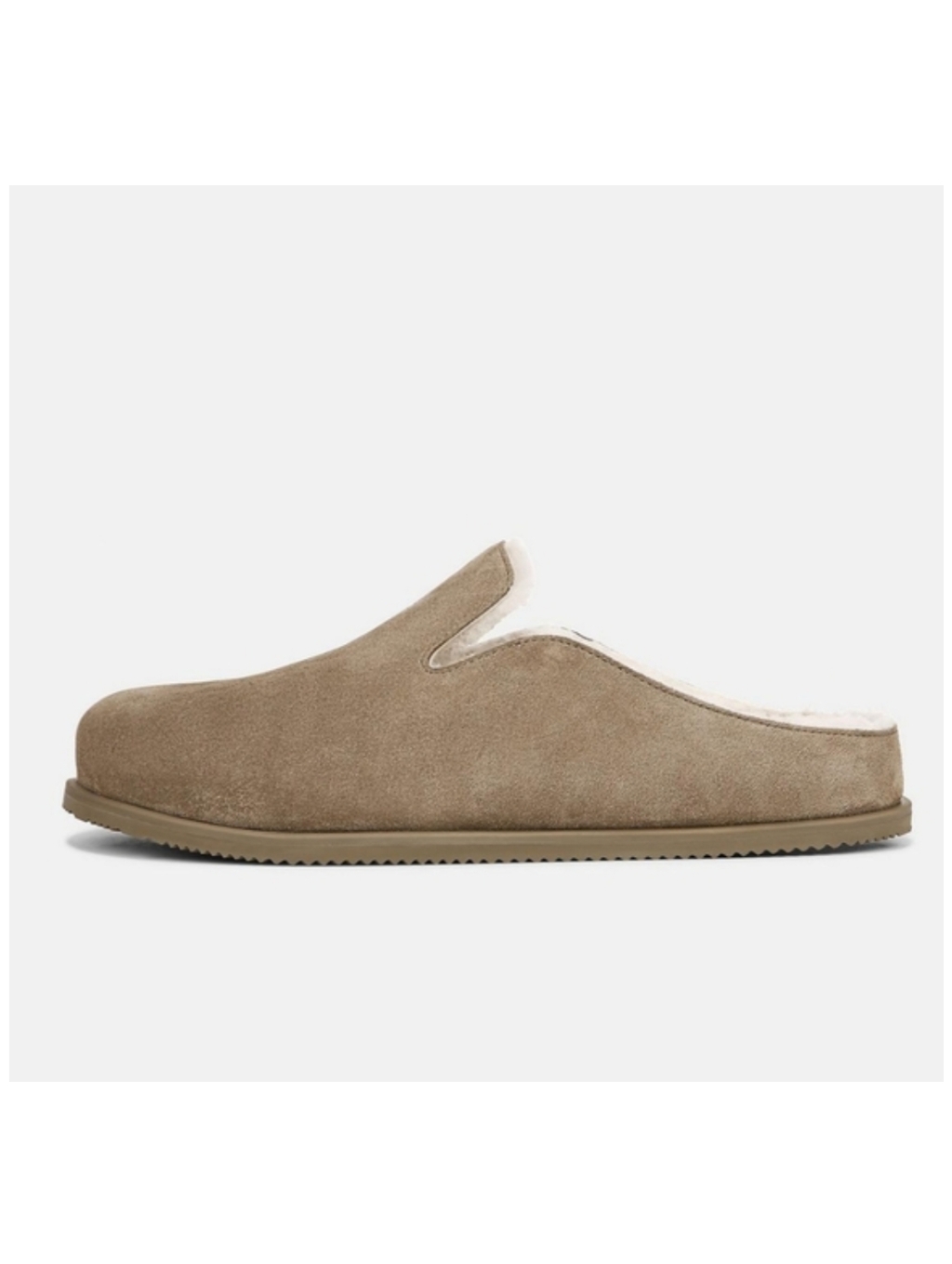 Nib Vince 'Decker' Shearling-Lined Suede Clog, 10.5